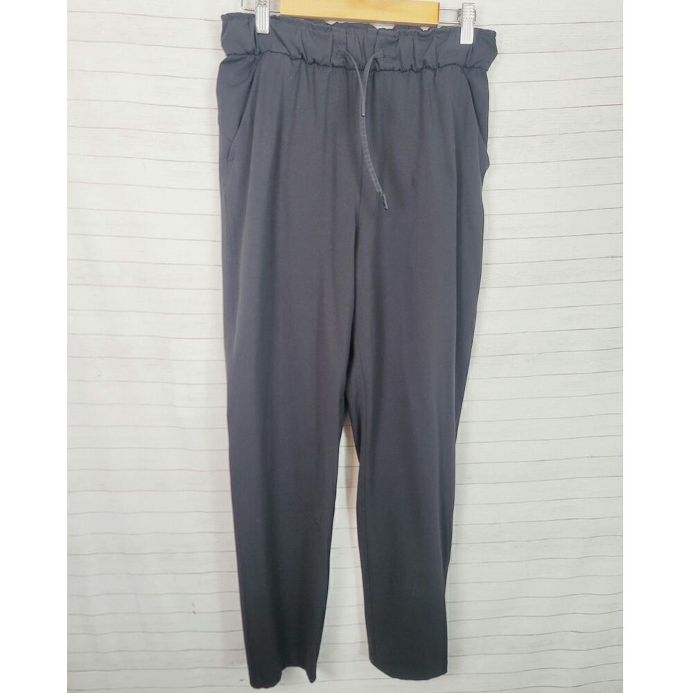 Lululemon Keep Moving Drawstring Full Length Pants in Black, sz 6